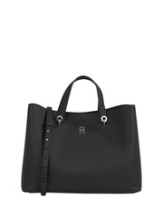 Tommy Hilfiger Black Emblem Satchel Bag - Image 2 of 4