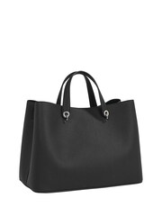 Tommy Hilfiger Black Emblem Satchel Bag - Image 3 of 4