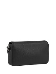 Tommy Hilfiger Black Emblem Flap Crossover Bag - Image 3 of 4