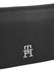Tommy Hilfiger Black Emblem Flap Crossover Bag - Image 4 of 4