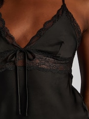 Hunkemöller Satin Marcela Cami Black Top - Image 3 of 4