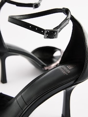 Negru - Forever Comfort ® Open Square Toe Paiete Sandale - Image 8 of 9