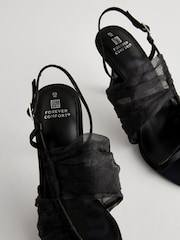 Black Forever Comfort® Round Toe Mesh Sandals - Image 5 of 9