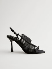 Black Forever Comfort® Round Toe Mesh Sandals - Image 7 of 9
