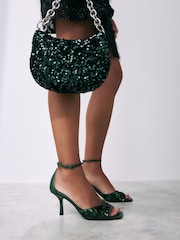 Verde - Forever Comfort ® Open Square Toe Paiete Sandale - Image 5 of 12