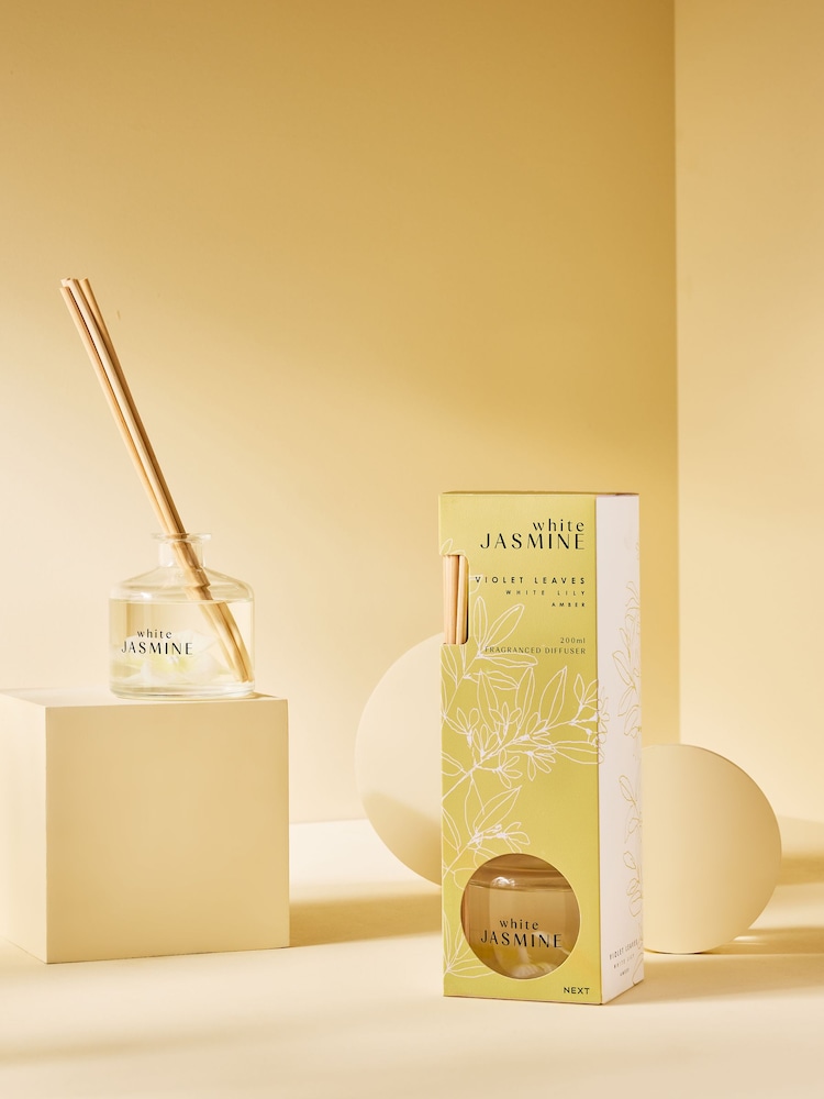 White Jasmine 200ml Diffuser - Image 1 of 4
