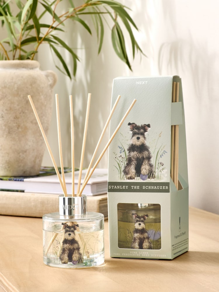 Stanley the Schnauzer Pure Linen 70ml Fragranced Diffuser - Image 1 of 3