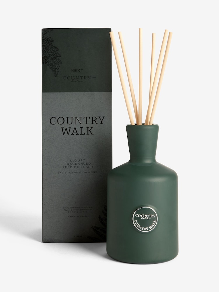 Country Walk Pine and Eucalyptus 400ml Fragranced Reed Diffuser - Image 4 of 4
