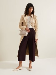 Phase Eight Cream Tannah Ribbed Slash Neck Top - Image 6 of 7