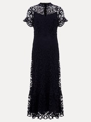 Phase Eight Blue Lula Lace Dress - Image 6 of 6
