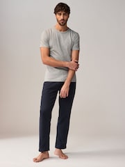 Noir/Gris chiné/Blanc/bleu marine - Ajustement régulier - Lot de 100t-shirts superposés en coton 5 - Image 3 de 15