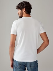 Blanc - Ajustement régulier - Lot de 100t-shirts superposés en coton 2 - Image 5 de 9