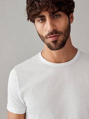 Blanc - Ajustement régulier - Lot de 100t-shirts superposés en coton 2 - Image 6 de 9