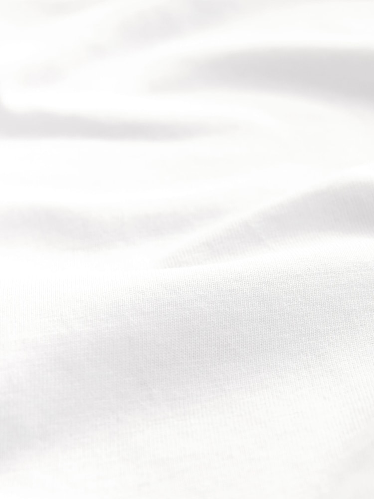 White Regular Fit 100% Cotton Layering T-Shirts 2 Pack - Image 8 of 9