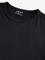 Noir - Ajustement régulier - Lot de 100t-shirts superposés en coton 2 - Image 8 de 9