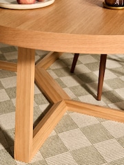 MADE.COM Oak Belgrave Oval 6 to 8 Seater Extending Dining Table - Image 4 of 7
