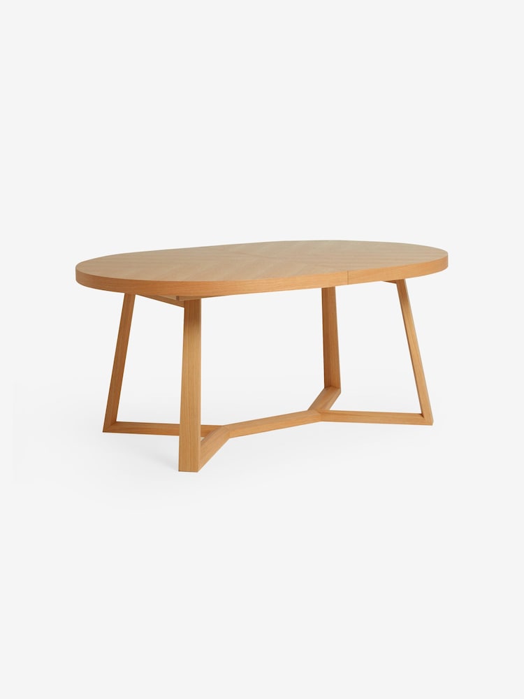 MADE.COM Oak Belgrave Oval 6 to 8 Seater Extending Dining Table - Image 7 of 7