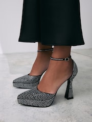 Black Forever Comfort® Platform Pointed Sandals - Image 2 of 6