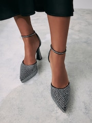 Black Forever Comfort® Platform Pointed Sandals - Image 6 of 6