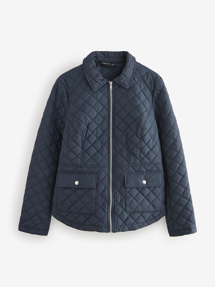 Navy Quilted Jacket - Image 1 of 1