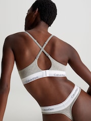 Calvin Klein Grey Plunge Push Up Bra - Image 3 of 4