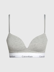 Calvin Klein Grey Plunge Push Up Bra - Image 4 of 4
