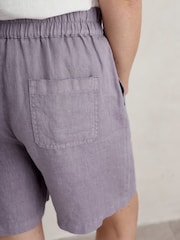Seasalt Cornwall Purple Aviso Printed Shorts - Image 3 of 5