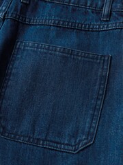 Seasalt Cornwall Blue Holloway Denim 100% Cotton Shorts - Image 4 of 4