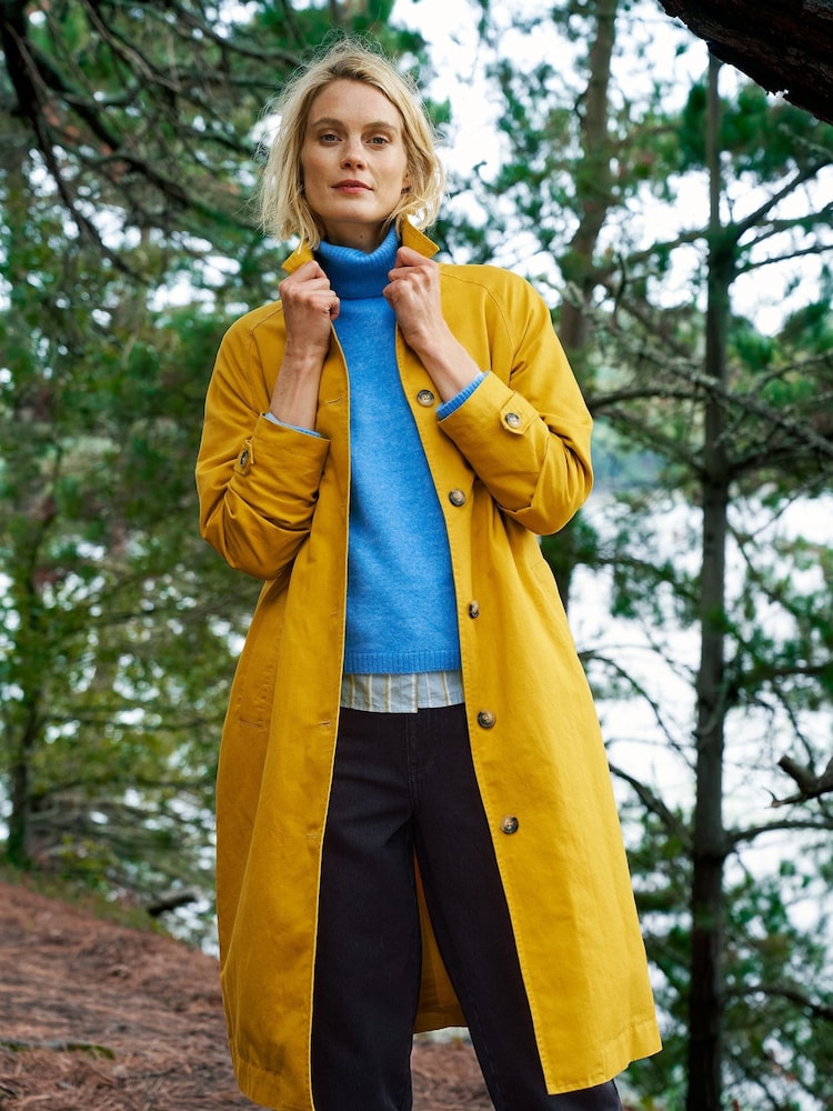 Seasalt Cornwall Yellow Boscastle Cotton Coat - Image 2 of 10