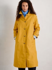 Seasalt Cornwall Yellow Boscastle Cotton Coat - Image 4 of 10