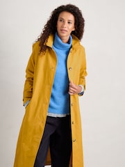 Seasalt Cornwall Yellow Boscastle Cotton Coat - Image 6 of 10
