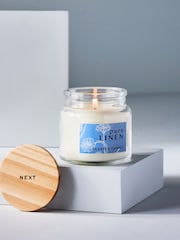 Blue Pure Linen Mini Candle - Image 2 of 4