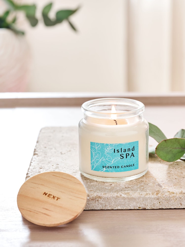 Turquoise Blue Island Spa Mini Candle - Image 1 of 5 Turquoise Blue Island Spa Mini Candle - Image 1 of 5