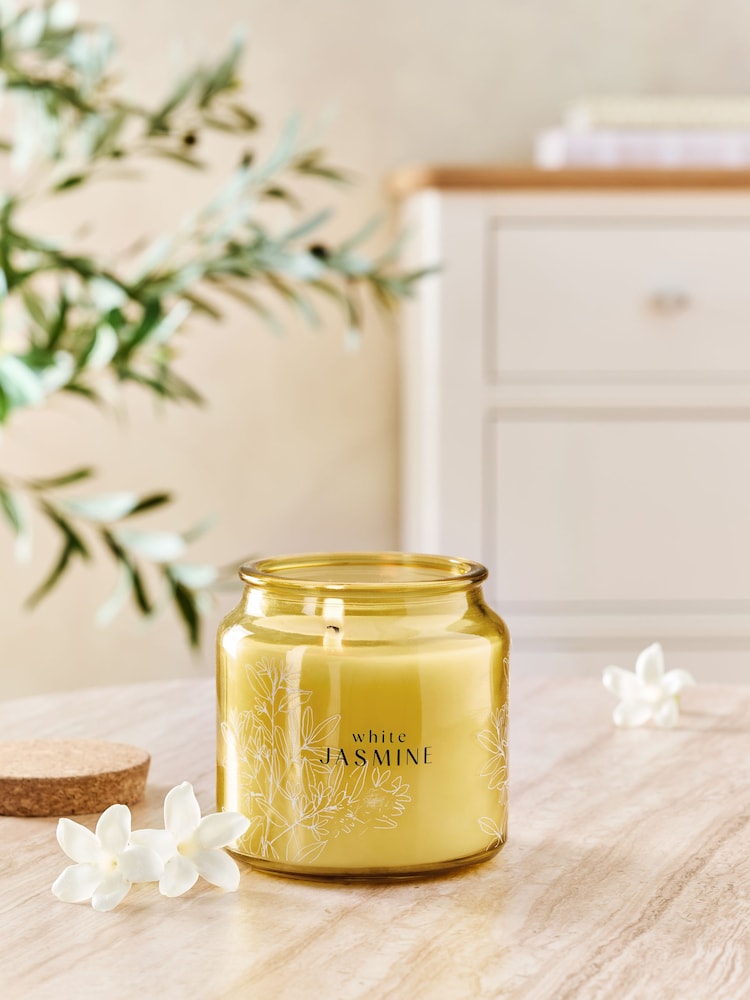 White Jasmine Country Classic Jar Candle - Image 1 of 6 White Jasmine Country Classic Jar Candle - Image 1 of 6