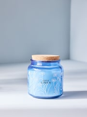 Blue Pure Linen Jar Candle - Image 1 of 4