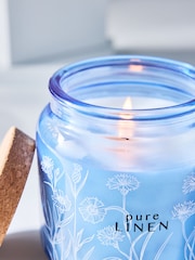 Blue Pure Linen Jar Candle - Image 3 of 4