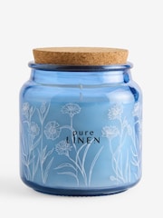 Blue Pure Linen Jar Candle - Image 4 of 4