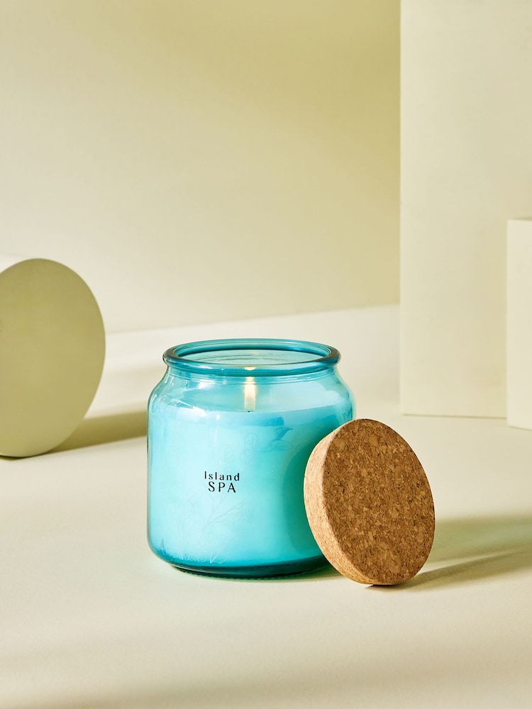 Turquoise Blue Island Spa Jar Candle - Image 1 of 4