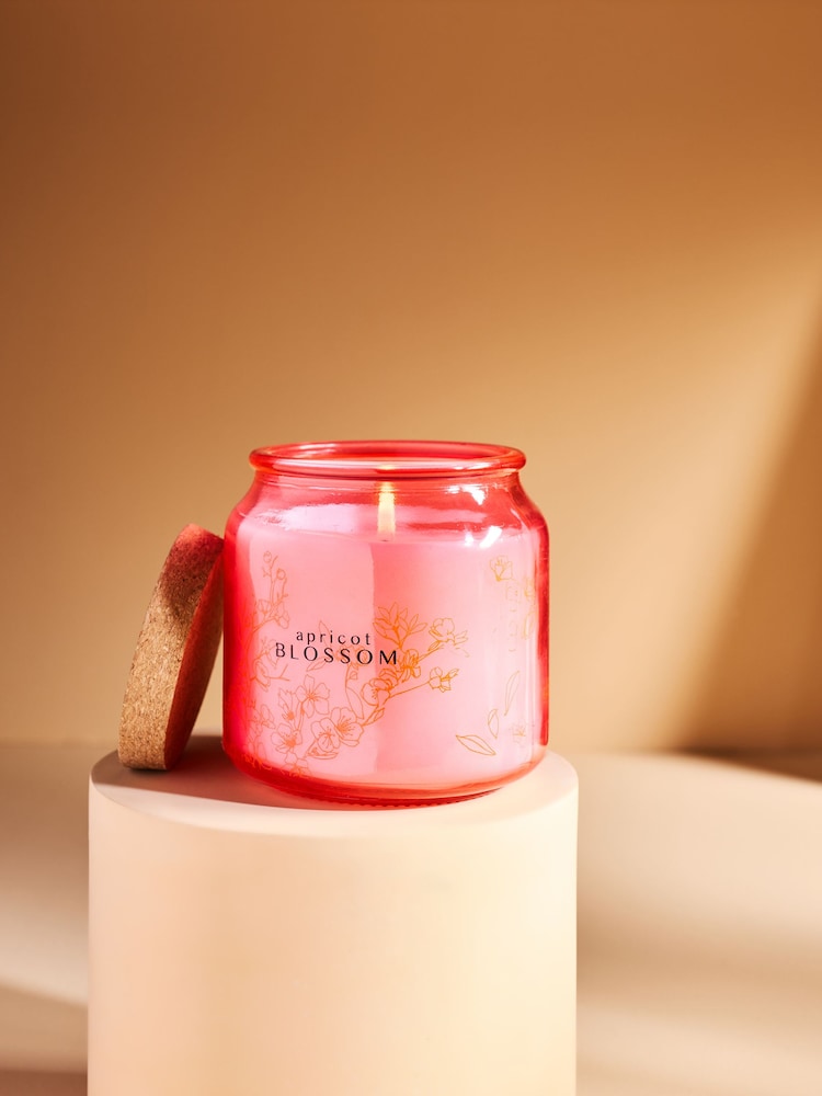 Peach Pink Apricot Blossom Jar Candle - Image 2 of 5