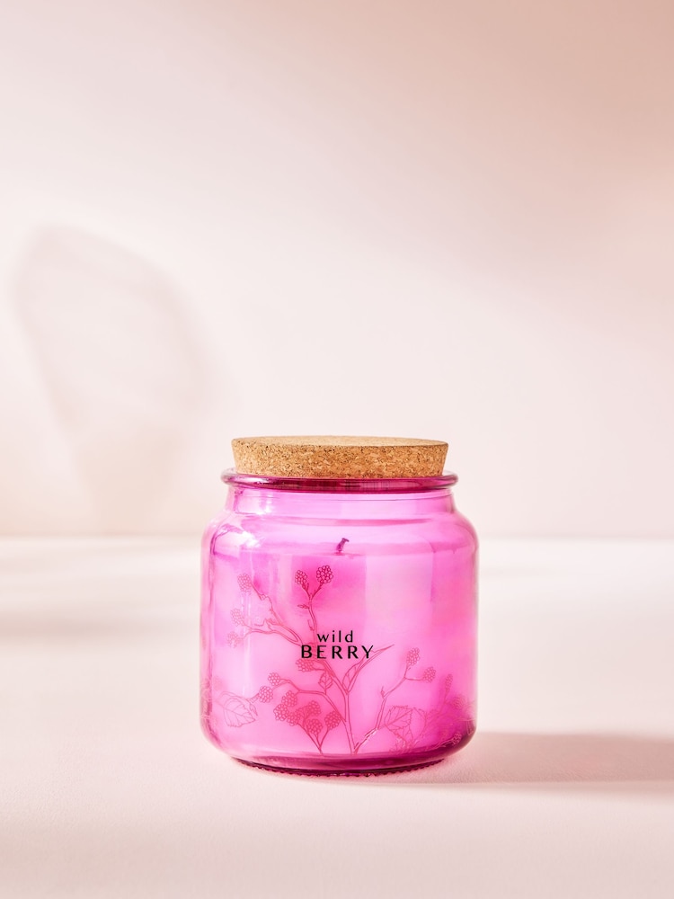 Berry Pink Mixed Berry Jar Candle - Image 2 of 4