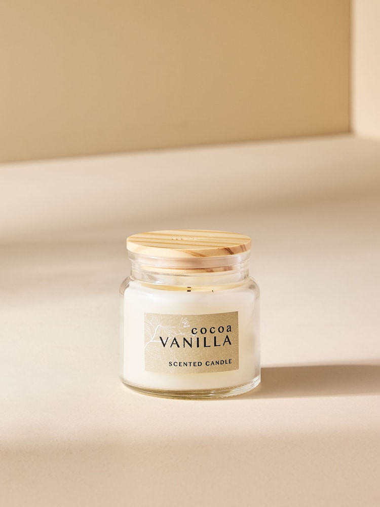 Natural Vanilla and Cocoa Bean Mini Candle - Image 1 of 4