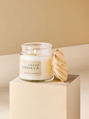Natural Vanilla and Cocoa Bean Mini Candle - Image 2 of 4