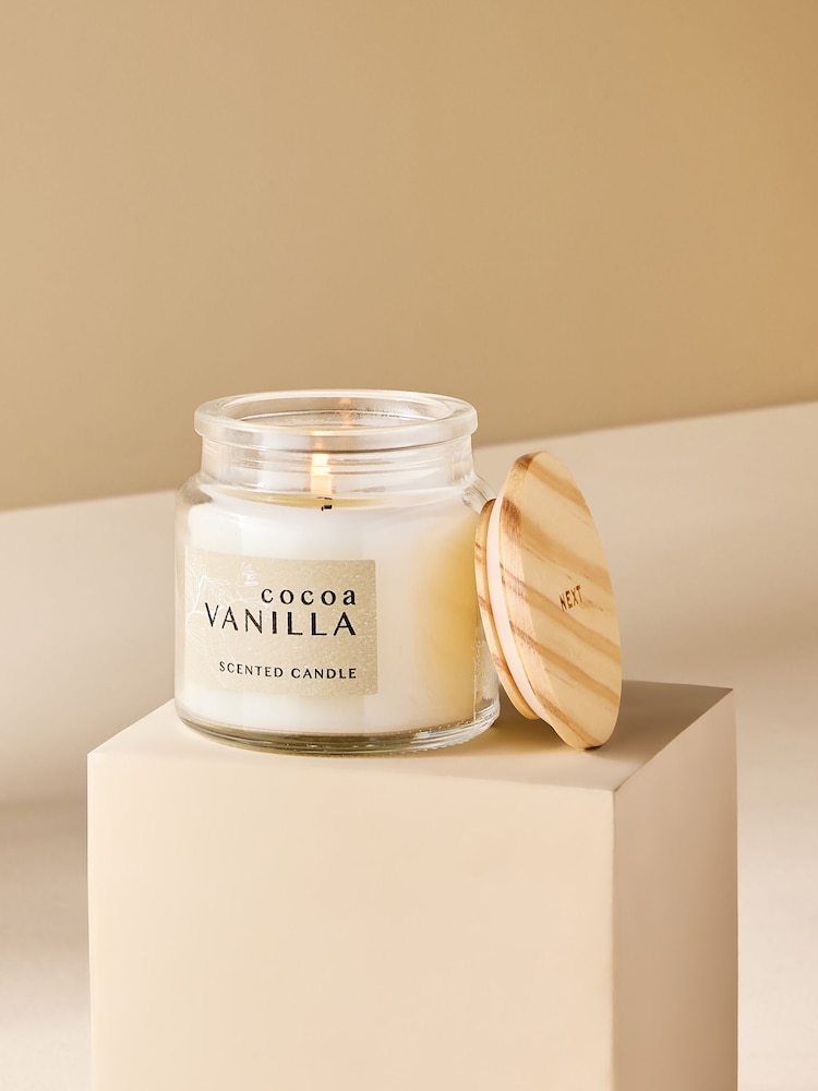 Natural Vanilla and Cocoa Bean Mini Candle - Image 2 of 4