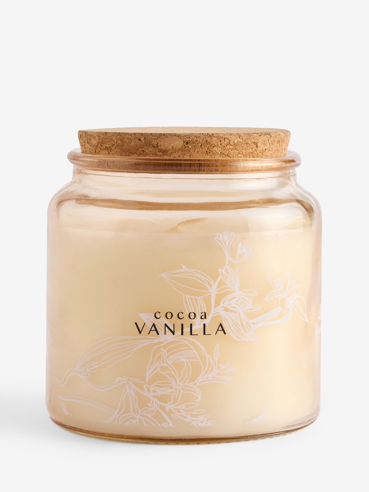 Natural Vanilla and Cocoa Bean Jar Candle - Image 4 of 4 Natural Vanilla and Cocoa Bean Jar Candle - Image 4 of 4