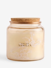 Natural Vanilla and Cocoa Bean Jar Candle - Image 6 of 6