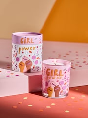 Pink Girl Power White Jasmine Scented Candle - Image 1 of 3
