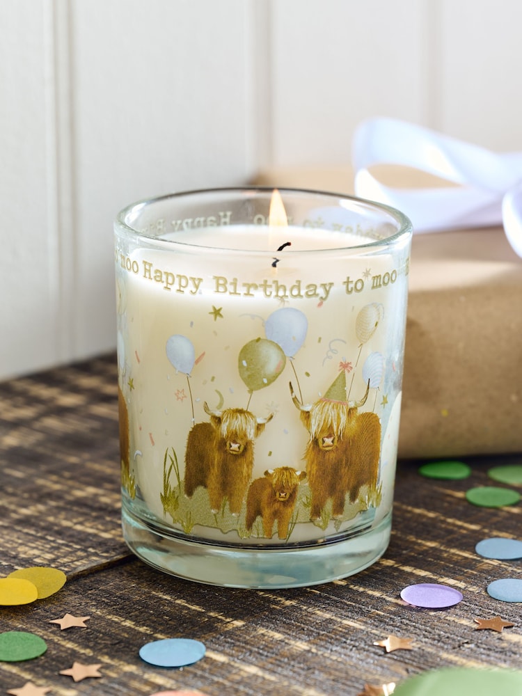 Natural Hamish Happy Birthday Pure Linen Scented Candle - Image 2 of 3