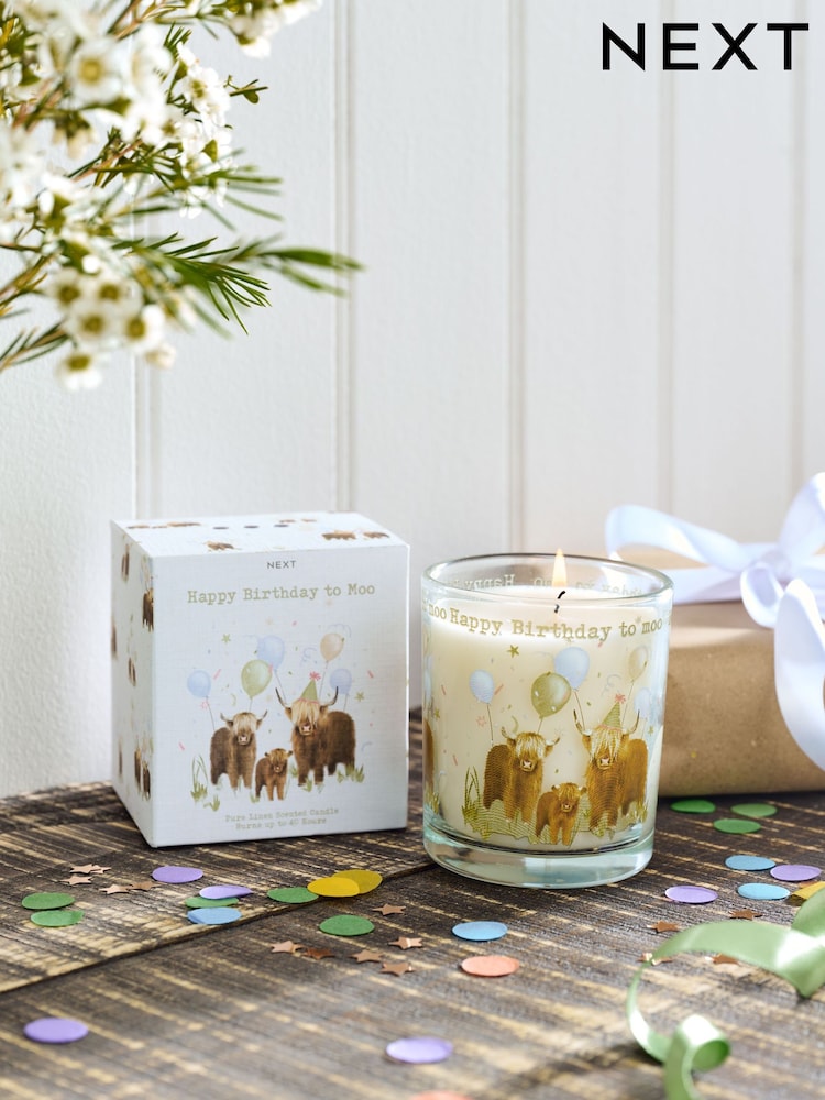 Natural Hamish Happy Birthday Pure Linen Scented Candle - Image 4 of 4 Natural Hamish Happy Birthday Pure Linen Scented Candle - Image 4 of 4