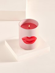 Red/Pink Cherry and Almond Scented Lips Candle - Image 1 of 3