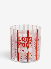 Clear Lots of Love Slogan Cherry and Almond Light Up Scented Candle - Image 3 of 6